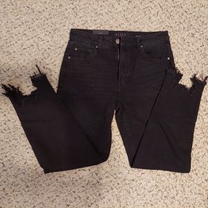 NWT Risen Black Distressed Jeans Size 27/5
